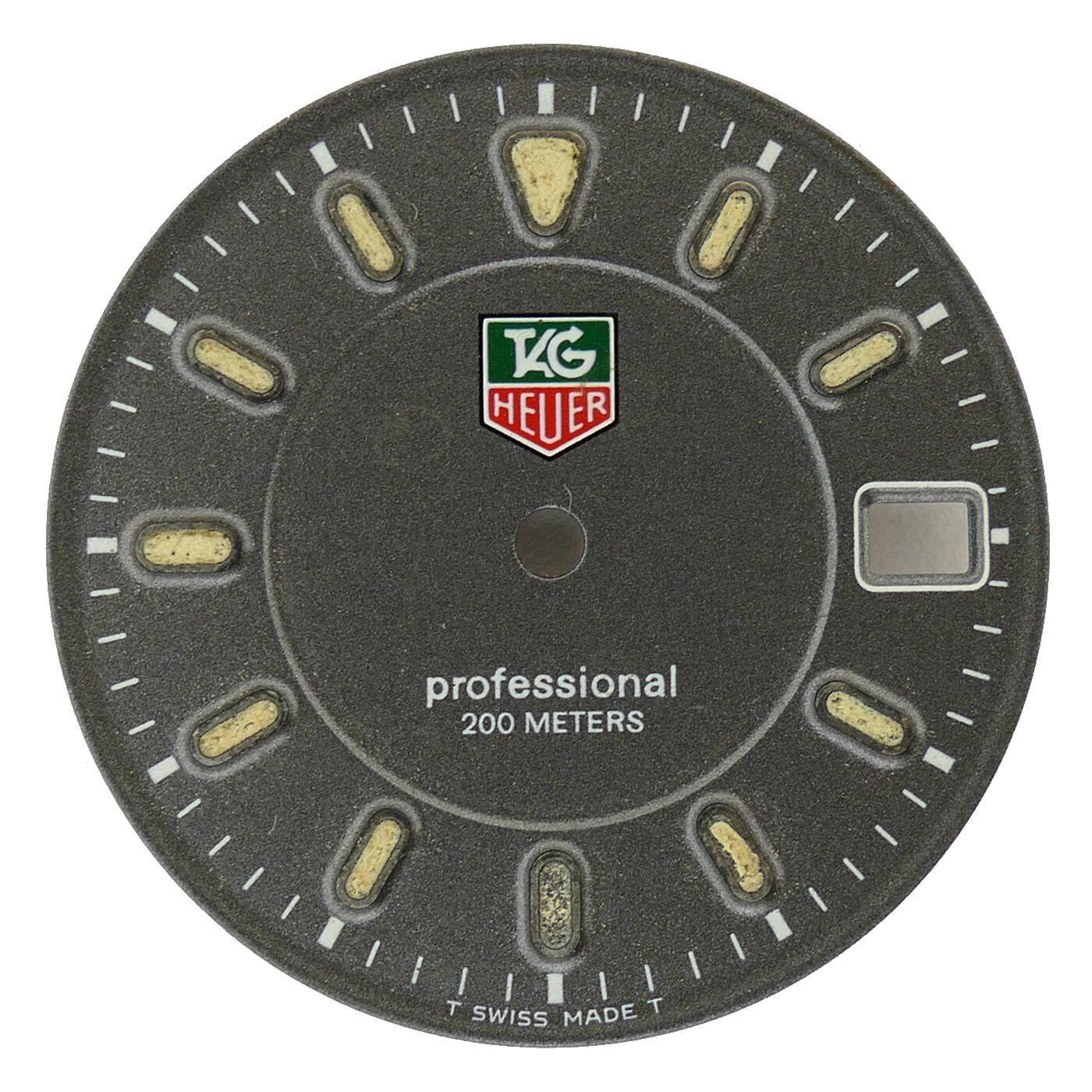 TAG HEUER PROFESSIONAL 200 METER GRAY DIAL FOR PARTS OR REPAIRS