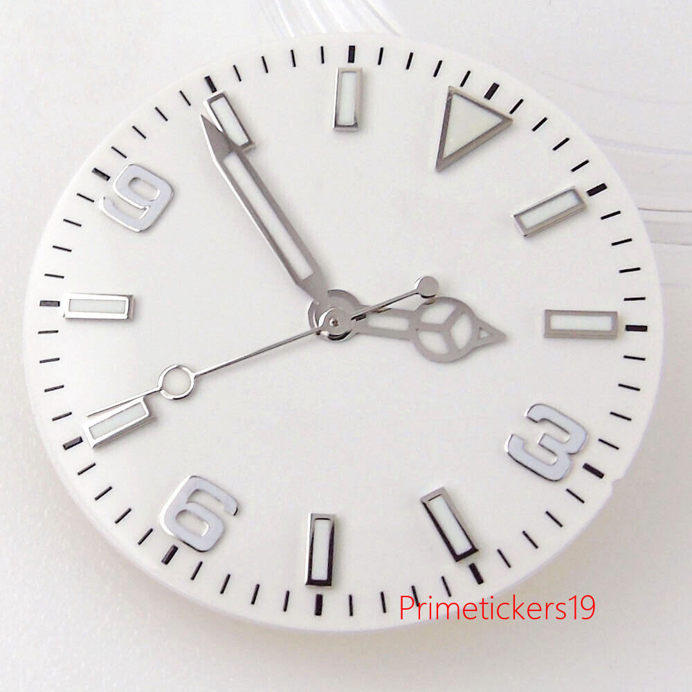 29mm Green Lume Watch Dial Fit NH35 NH36 MIYOTA 82 Series MINGZHU2813 ETA2836