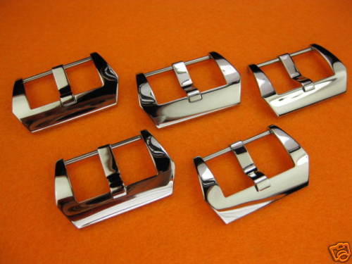 24mm PRE-V SCREW IN BUCKLE Swiss Stainless made for PANERAI 44mm Strap 5 PC