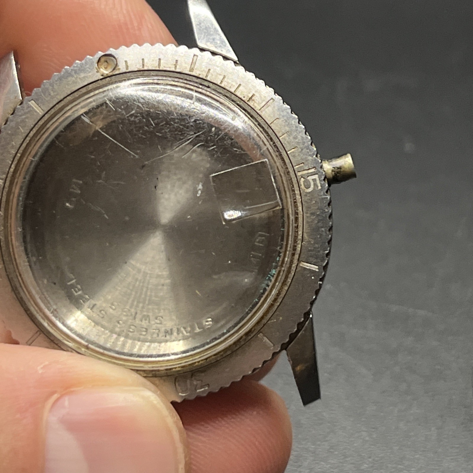 1969 Bulova Ref. 386-3 Snorkel 666 Diver Case (015)