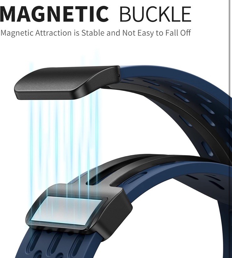 Blue Magnetic band For Apple watch Ultra 2 49, 44, 45, 40, 41, 42, And 38mm S