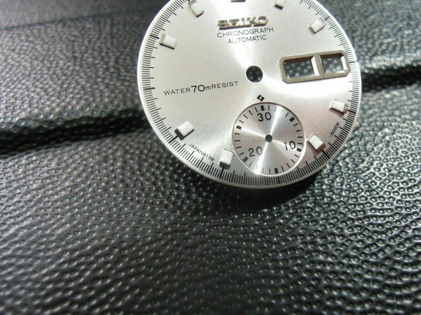 NEW SILVER DIAL 70m RESIST PEPSI POGUE CHRONOGRAPH 6139-6002/6005 MEN’S WATCH
