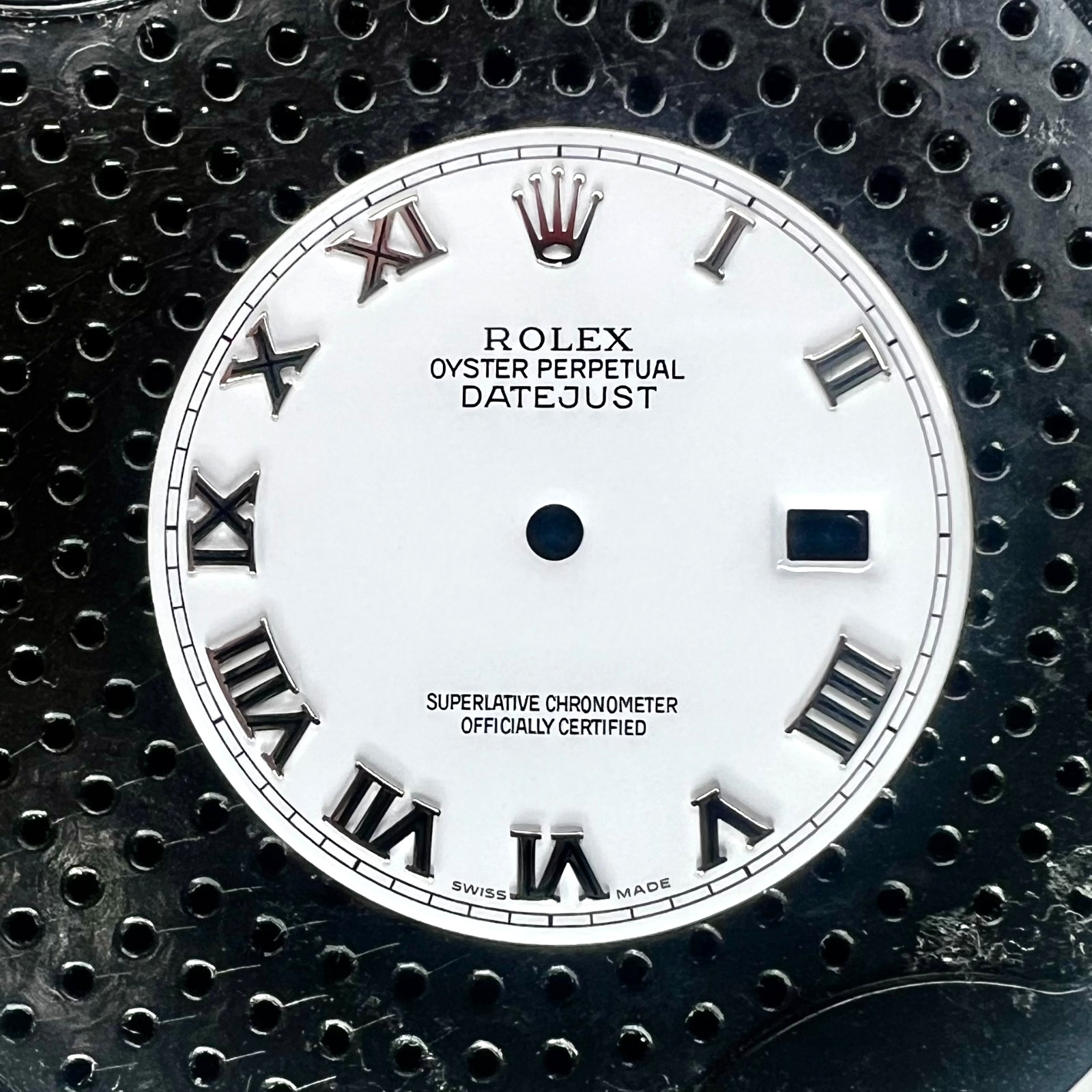 Genuine Rolex Datejust 36 White Enamel Dial with White Gold Roman Numbers