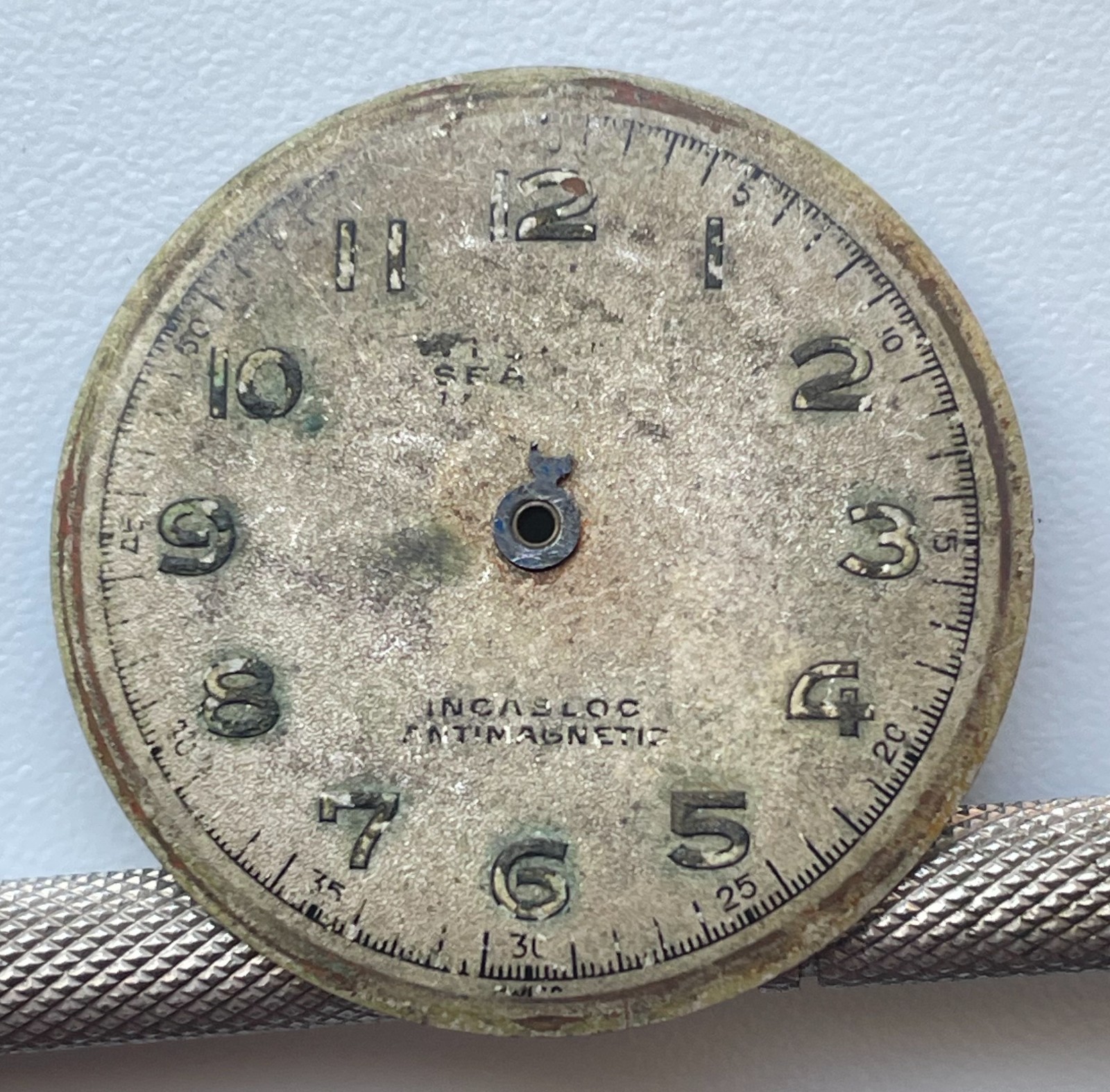 Vintage Pastor Watch Co 17 Jewels Movement Dial Swiss As 1187 Parts Repair