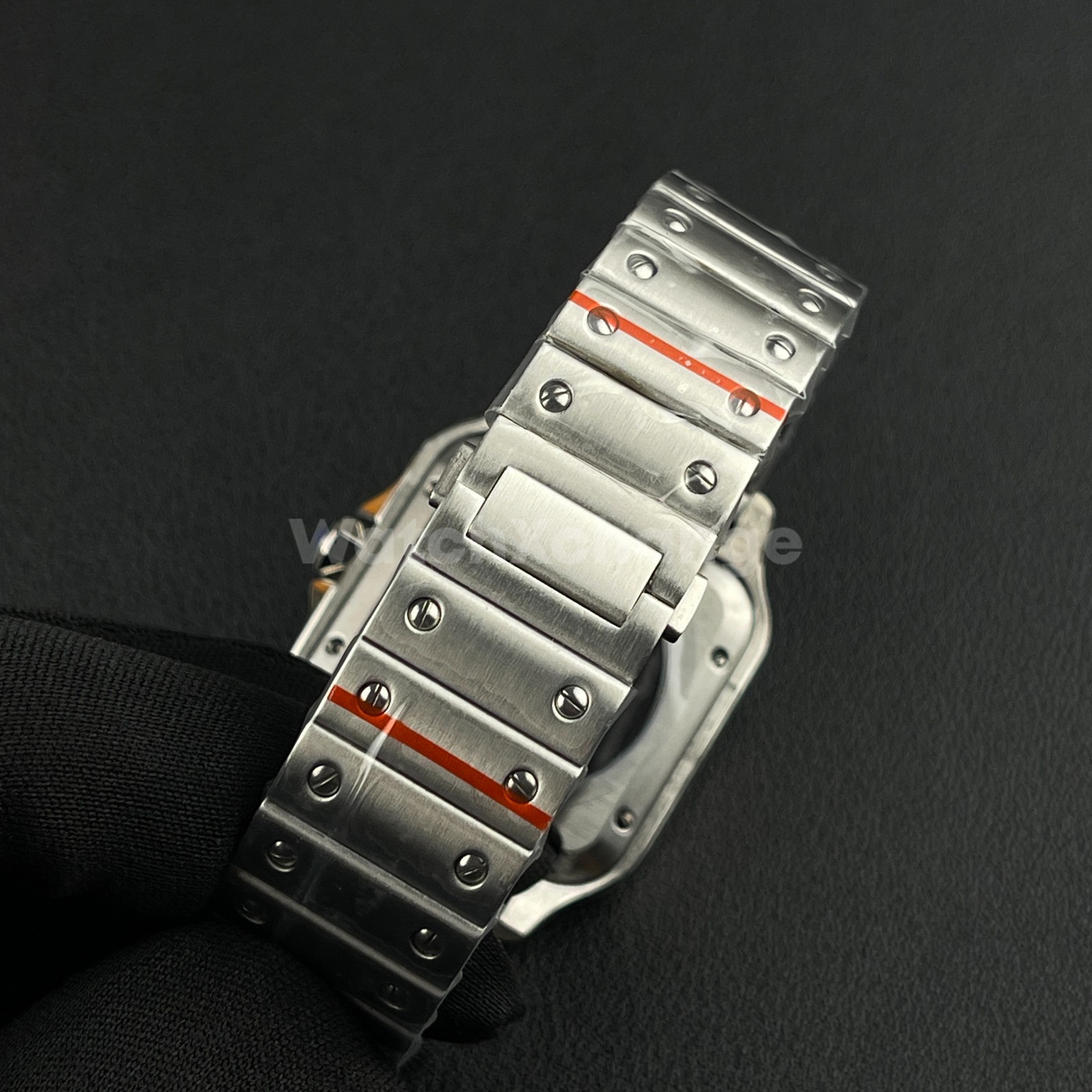 Silver 38mm Square Watch Case Stainless Steel NH35 4R35 NH36 4R36 Movements