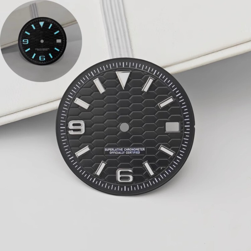 28.5mm 31mm Watch Dial blue Luminous fits NH35/NH36 movement Watch Parts