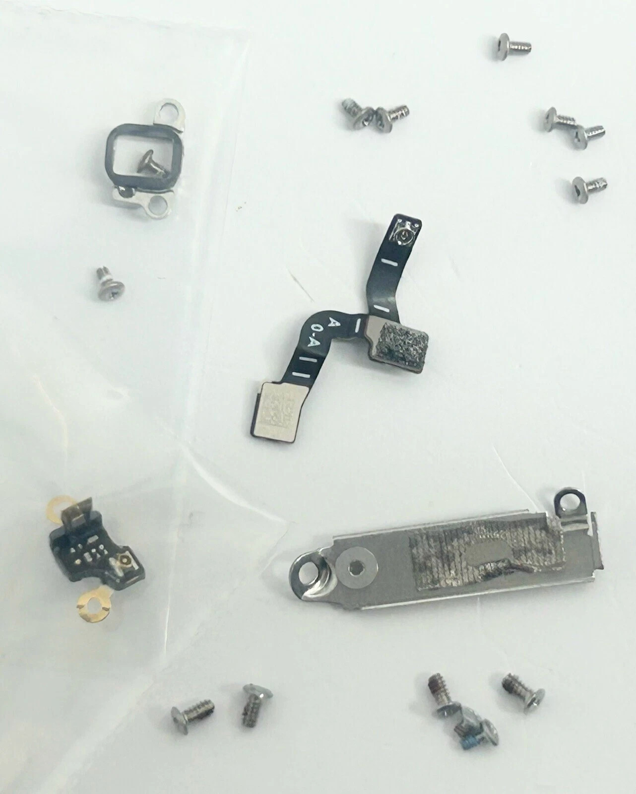 Apple Watch Ultra 2 A2986 Taptic Engine Flex Cable, Internal Screws & Brackets.