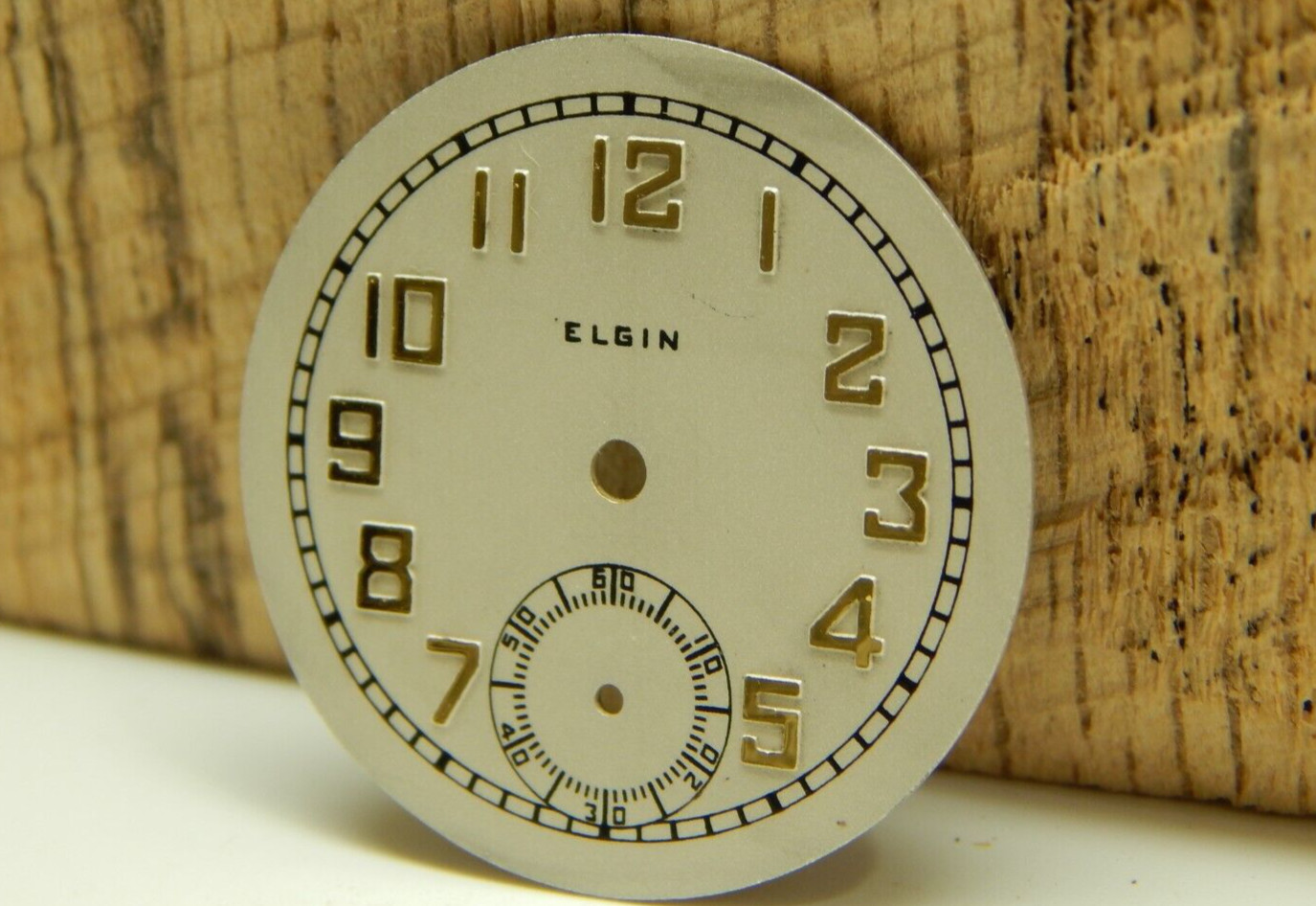 Beautiful Elgin Watch Dial 26.7mm Circa 1920’s or 1930’s NEW OLD STOCK