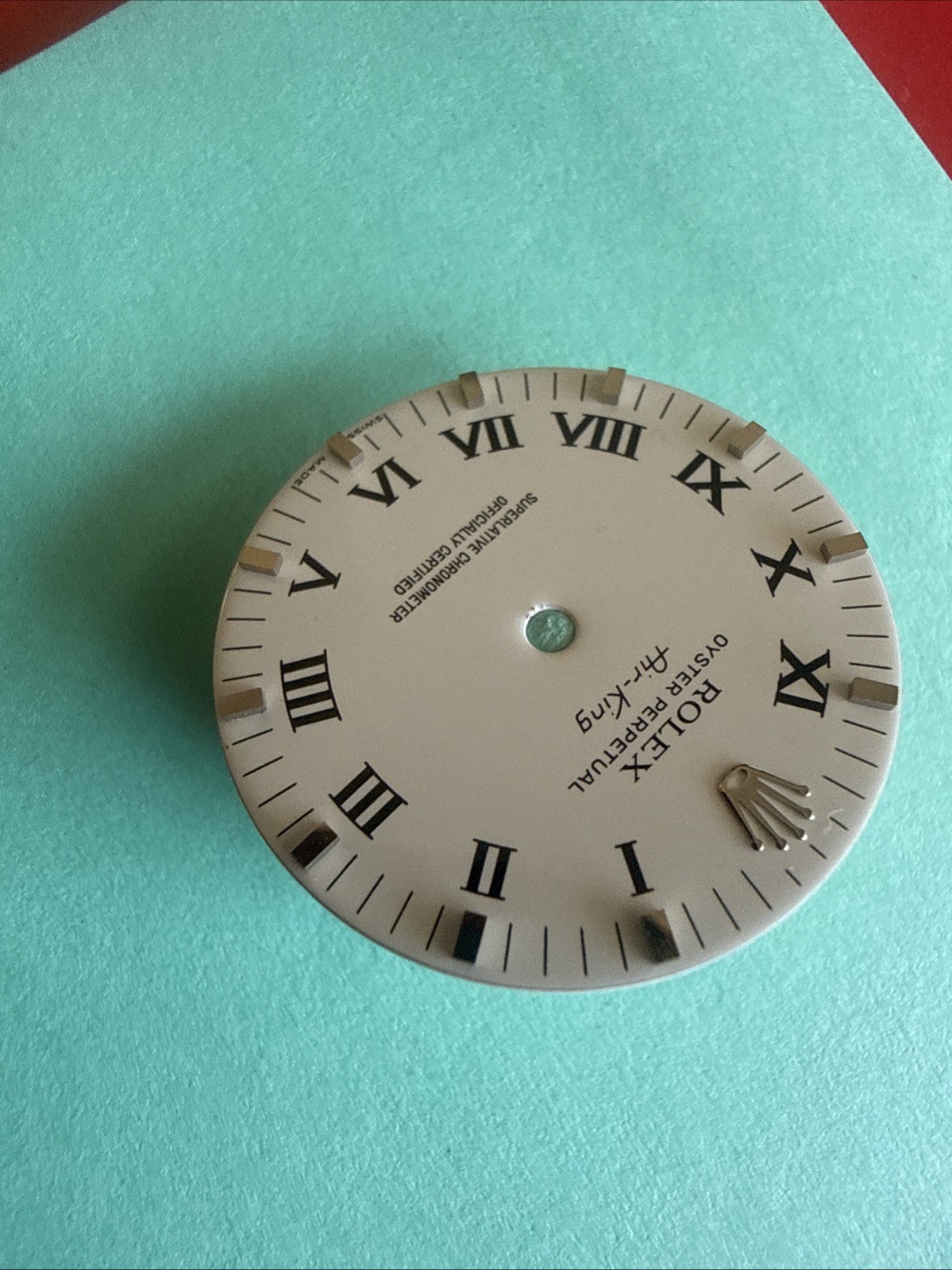 Genuine Rolex Ceramic Dial Silver Lum & Arabic Air-King 34mm 14000, 14200