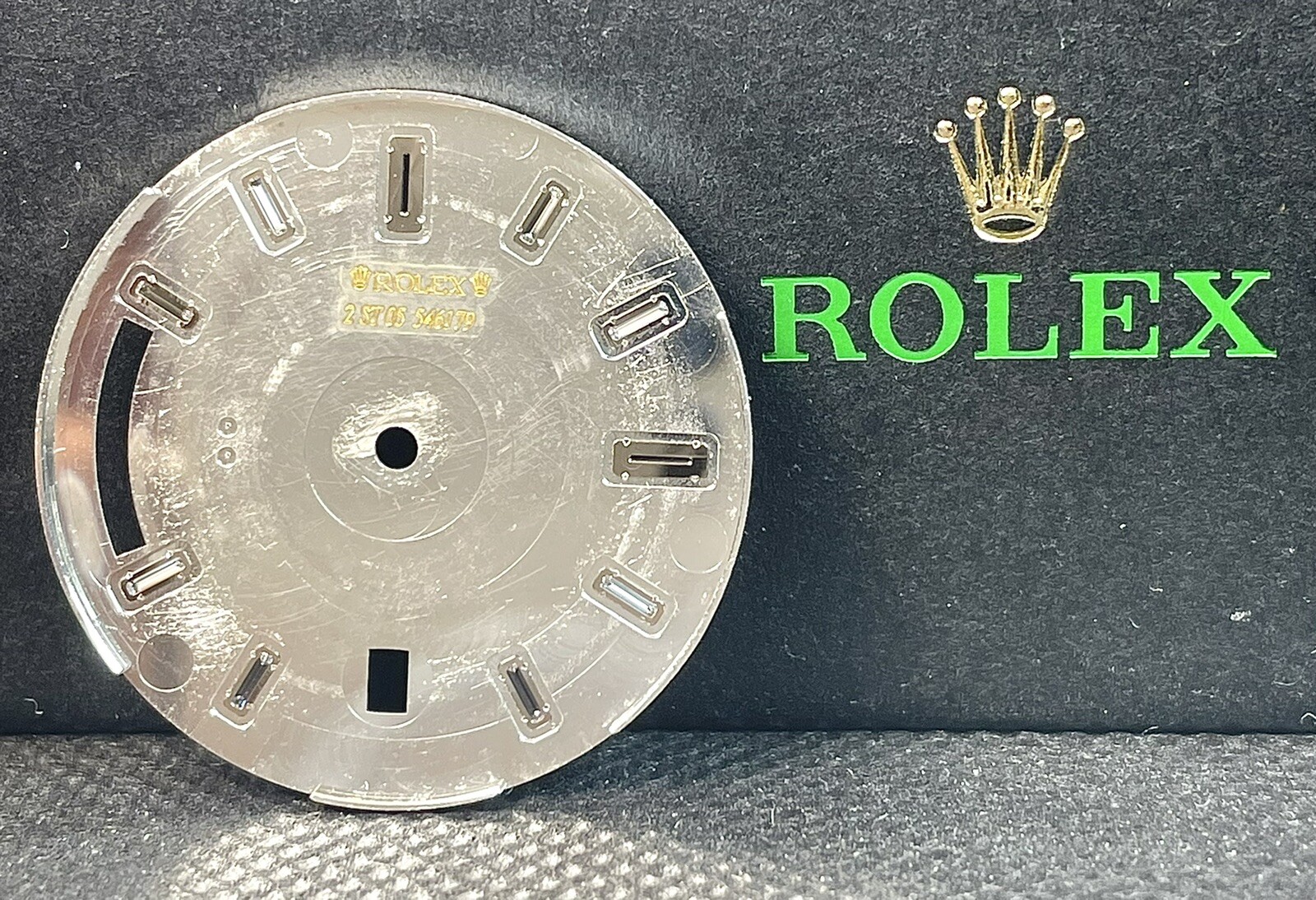 Rolex Mens Day-Date 40mm Silver BAGUETTE Dial 18k WHITE GOLD President 228239