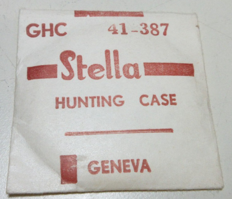 STELLA ROUND WATCH CRYSTAL GHC 387 – 41 HUNTING CASE REPLACEMENT PART #377