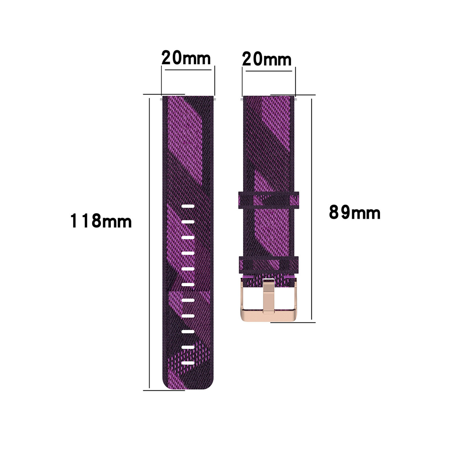 20MM Watch Strap Woven Nylon Fabric Strap Watch Accessories For Amazfit Active