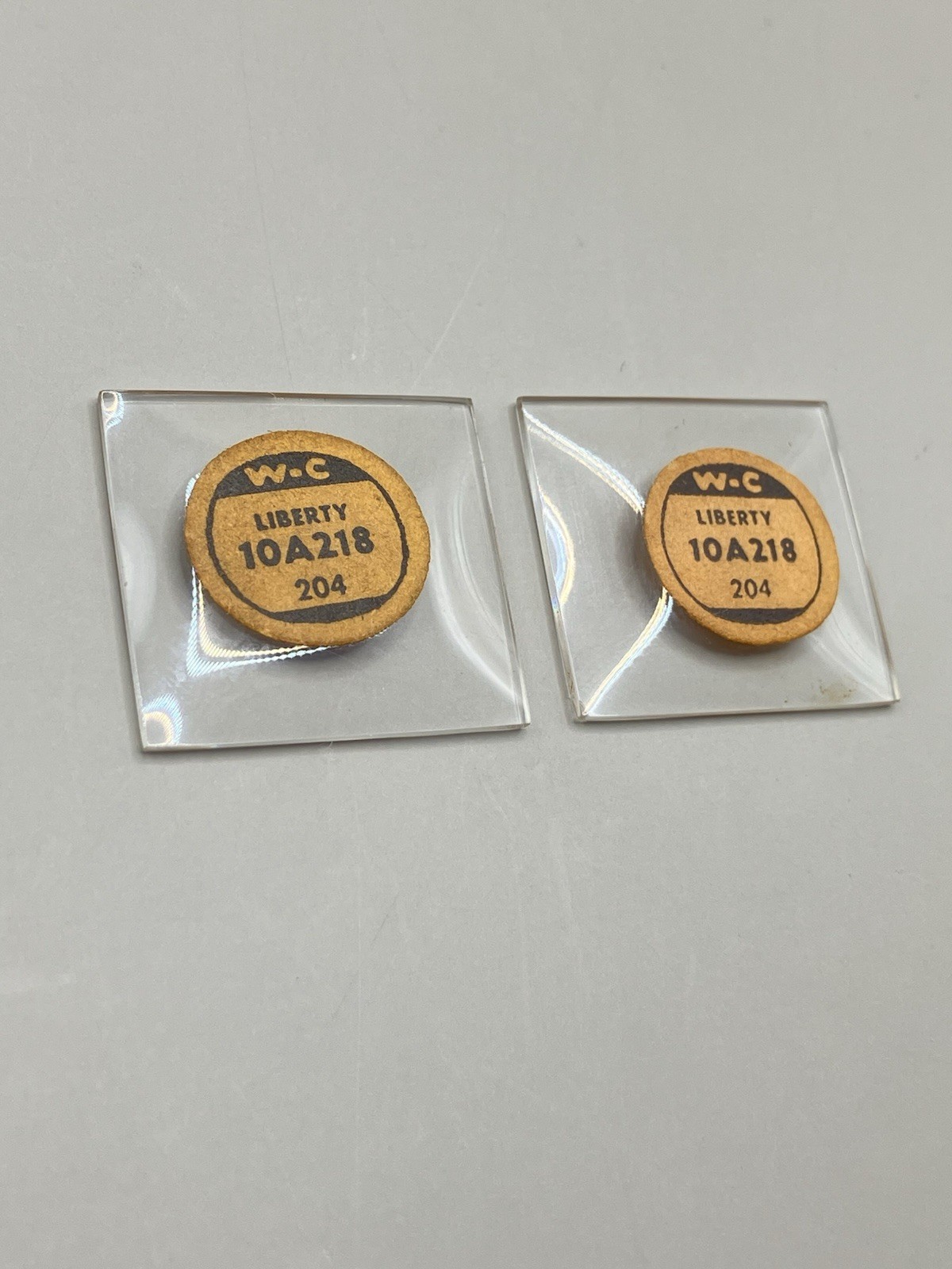 WC Watch Crystals Liberty 10A218 (x2) New Old Stock