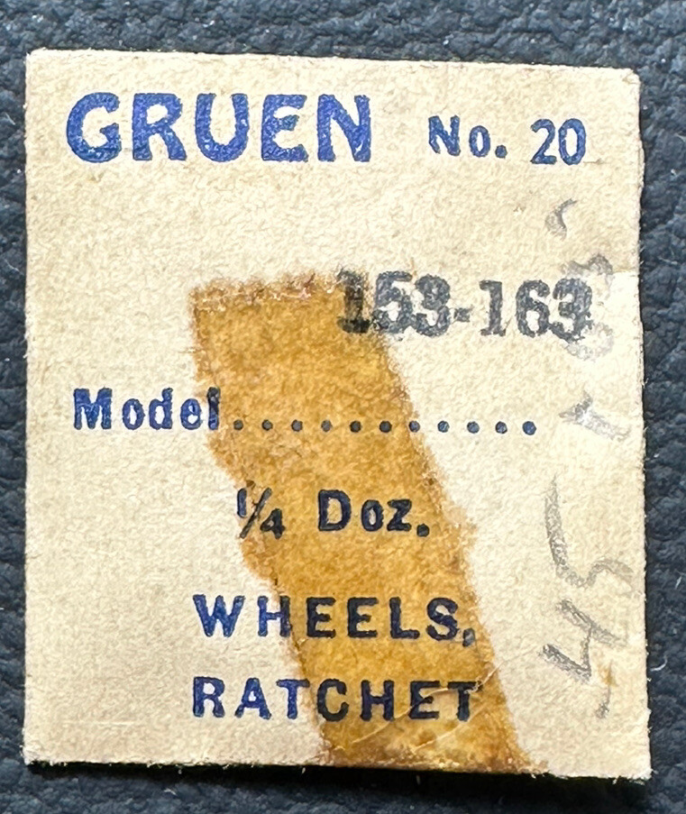 GENUINE GRUEN EB415 CAL153-163 1/4 DOZEN RATCHET WHEEL WATCH REPAIR WP5