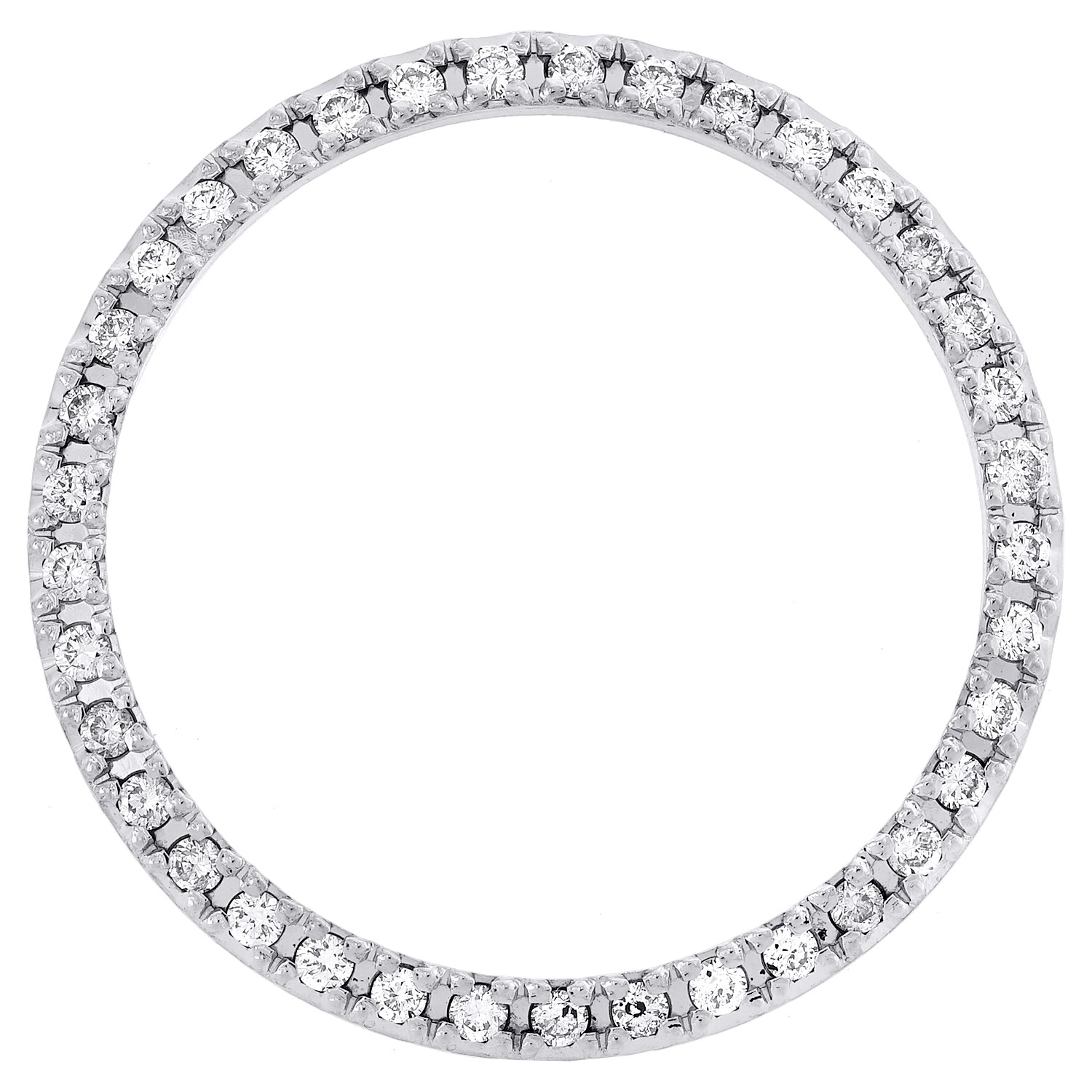 Custom U-Cut Bead Set Diamond Bezel For Rolex DateJust Midsize 31mm Watch 1 CT