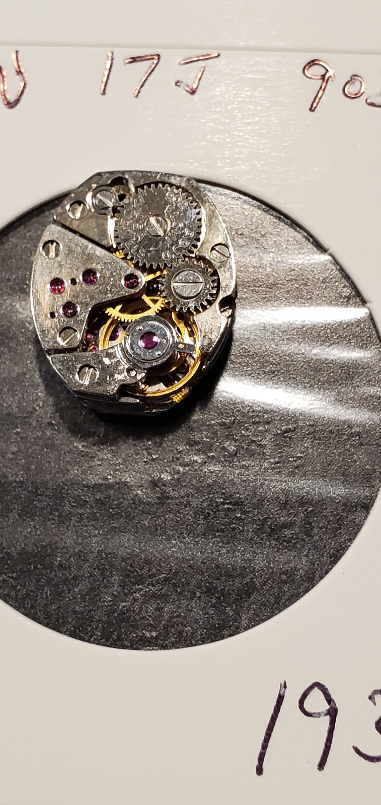 WOMENS ELGIN 17j 902 WRIST WATCH MOVEMENT #1934