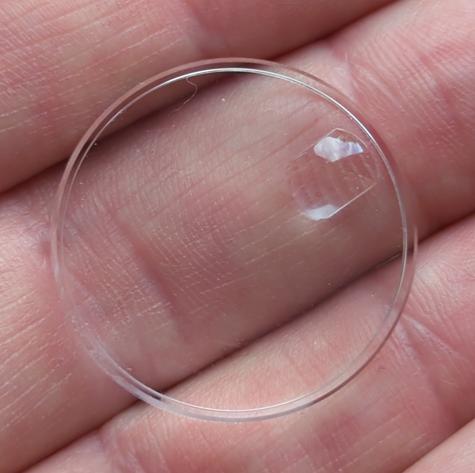 Rolex 25-127 Original Acrylic Crystal 1970s Top hat for Submariner 1680 (V68)