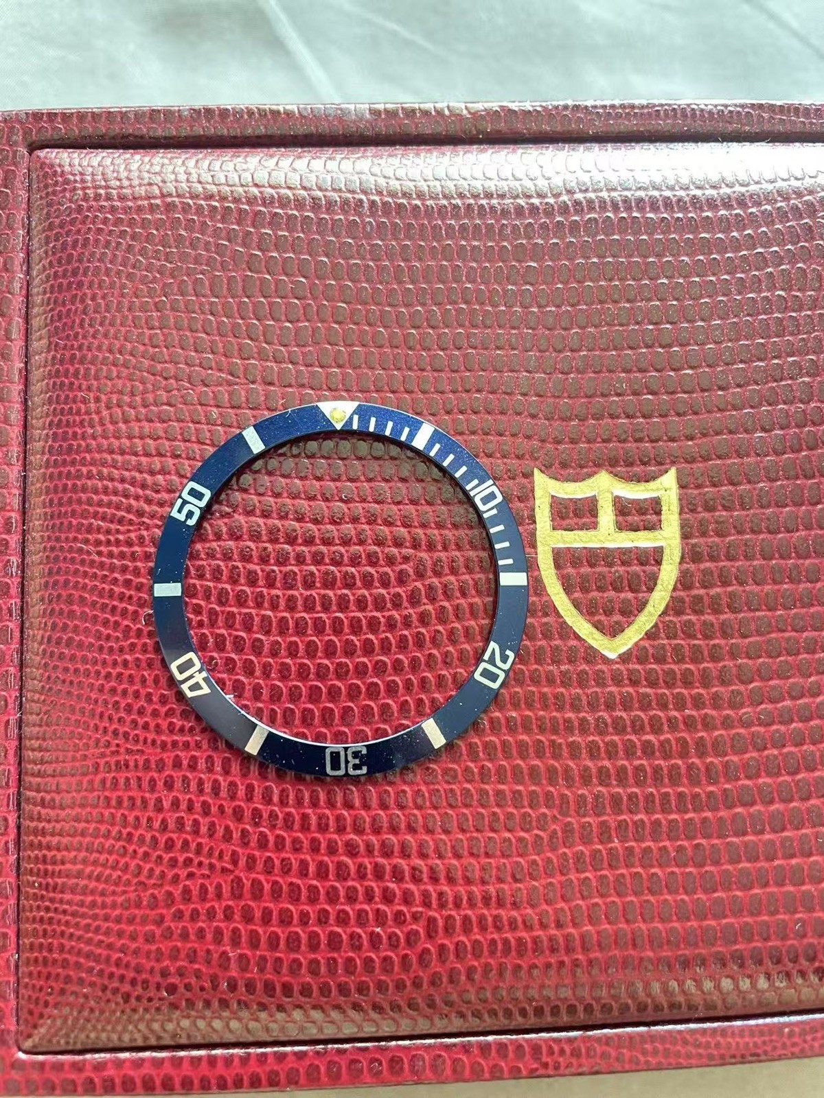 Vintage R T Flat 4 Bezel, Navy Blue, Fit For 1680, 5513, 9411, 9401, 1665