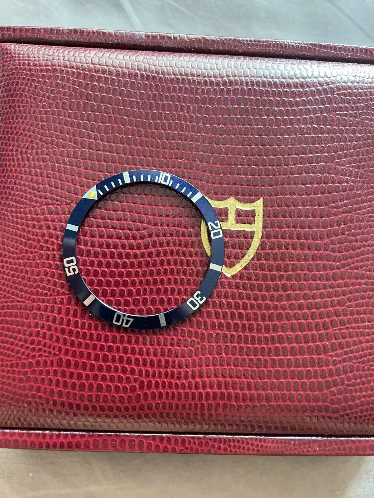 Vintage R T Flat 4 Bezel, Navy Blue, Fit For 1680, 5513, 9411, 9401, 1665