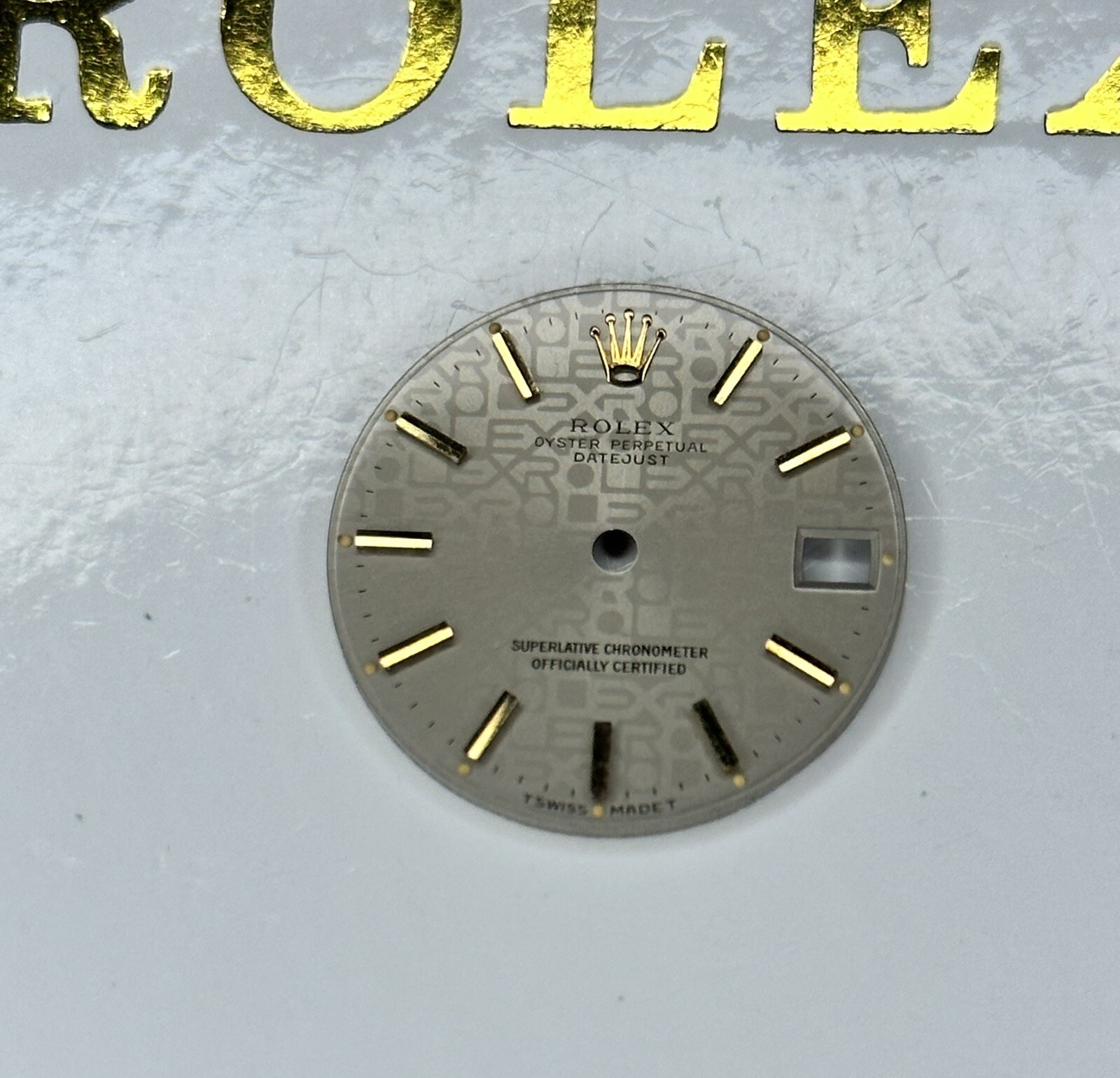 Authentic Rolex Datejust 31mm Gold Jubilee Dial Pie Pan Genuine Mint Condition