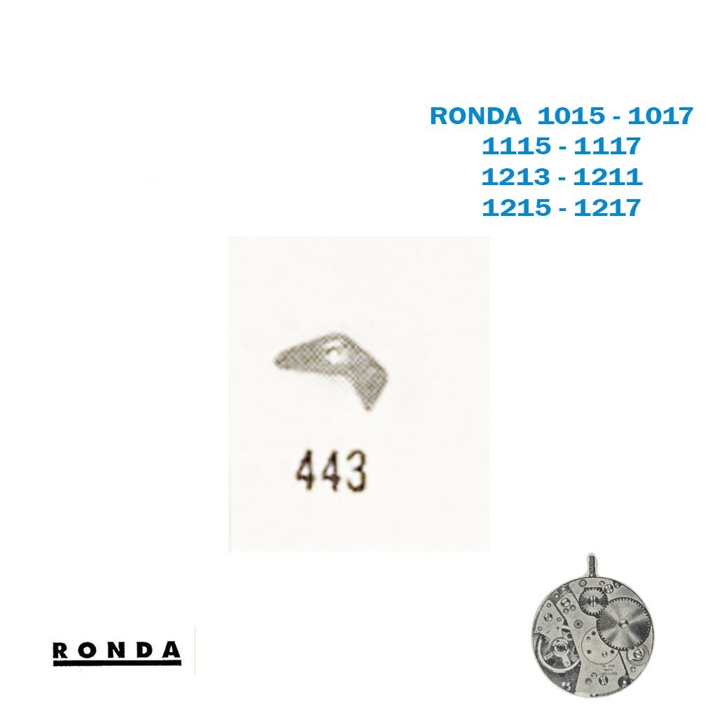 Setting Lever Part No:443- For Movement RONDA 1117 1213 or 1211 or 1215 or 1217
