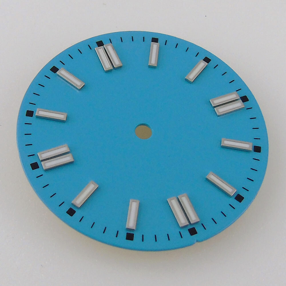 29mm Green Lume Sterile Watch Dial For ETA2824 2836/Miyota8215 821A/DG2813 3804