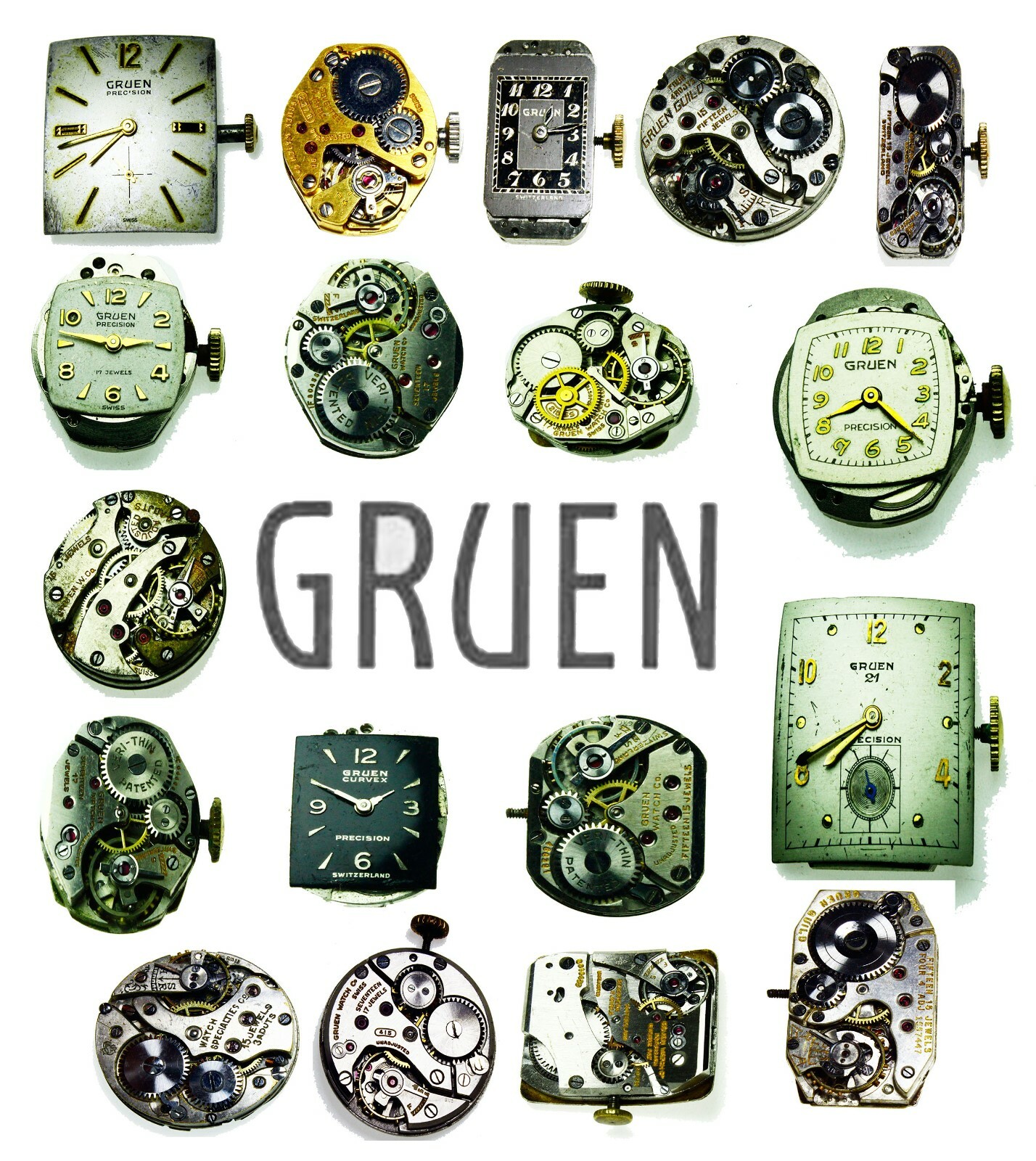 Gruen Vintage Watch Movement Verities To Choose For parts or replacement
