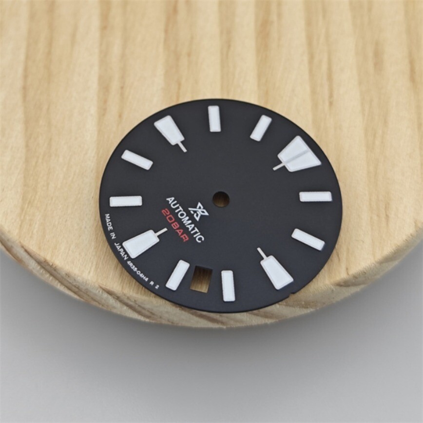 NH35 Dial 28.5mm Vintage Dial Green Luminous Fits NH35 NH36 Movement Watch Dial