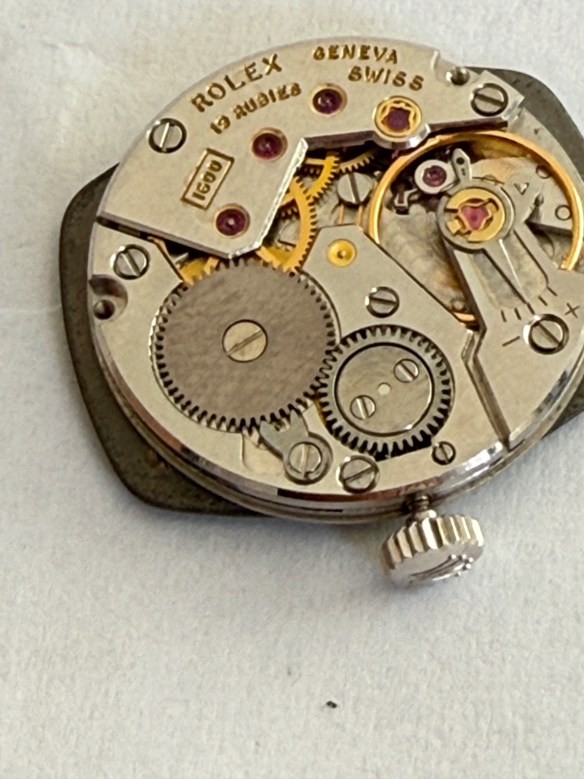 ROLEX Cellini Movement Cal.1600 Hand Ladies gray Dial size 19mmx 23mm working