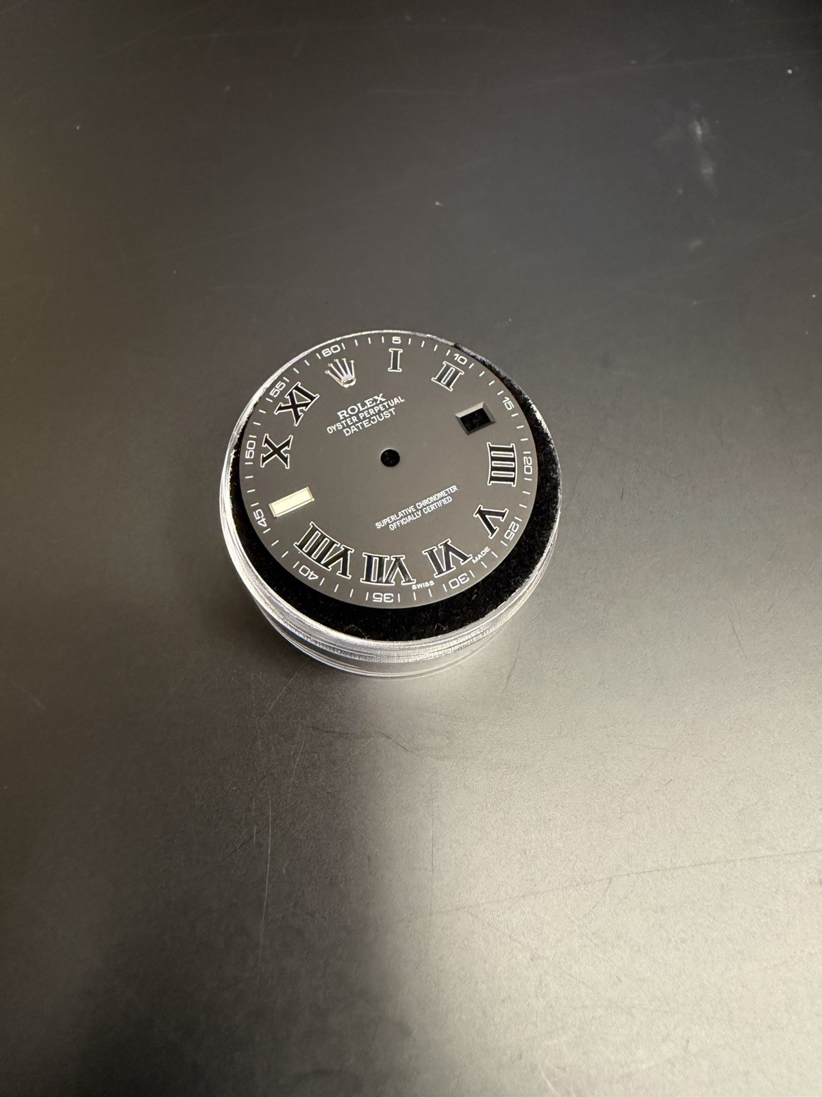 Genuine Rolex Factory Dial Black Roman Datejust 2/II – 41mm 116300, 116334 Slate