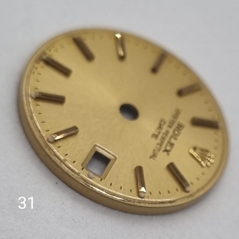 Genuine Rolex Date Datejust 26mm Lady 6917 6919 6916 Dial Gold