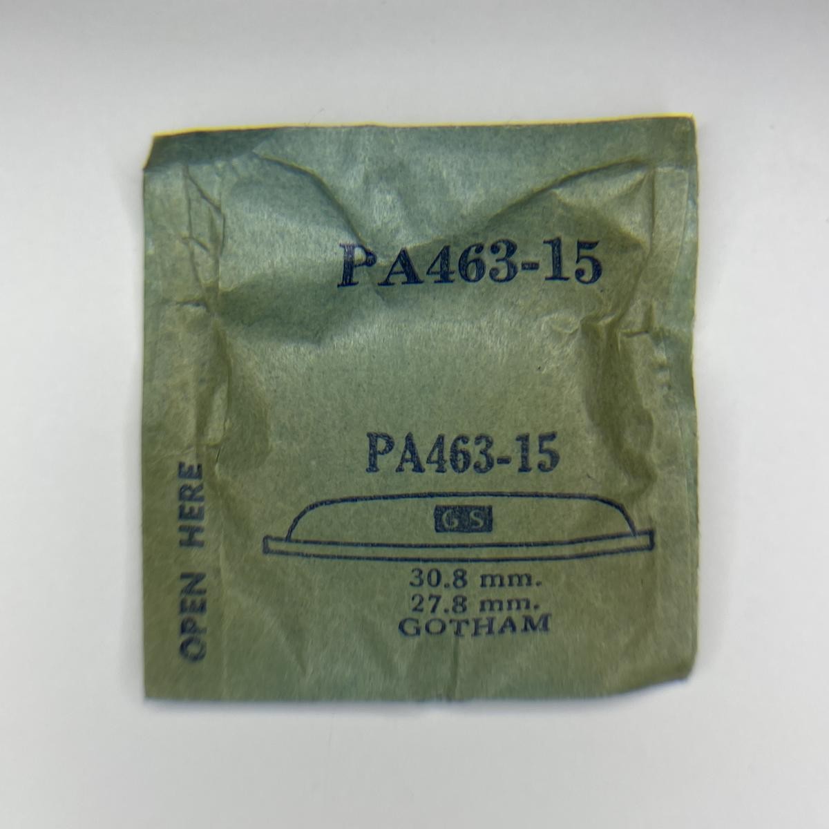 GS PA463-15 Watch Crystal – Fits Gotham – 30.8 x 27.8 mm – Replacement NOS