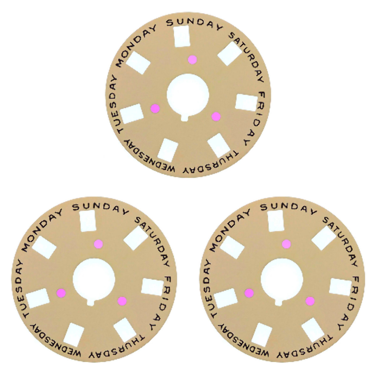 3 CALENDAR DAY DISC FOR ROLEX PRESIDENT 1802 1803 1804 1805 1811 1815 CHAMPAGNE