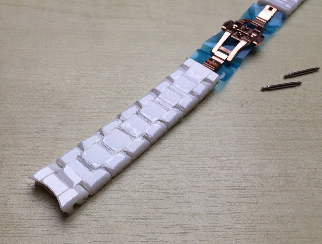 Spare White Ceramic Strap Fits Emporio Armani AR1418 Watch Bracelet/Band/Link
