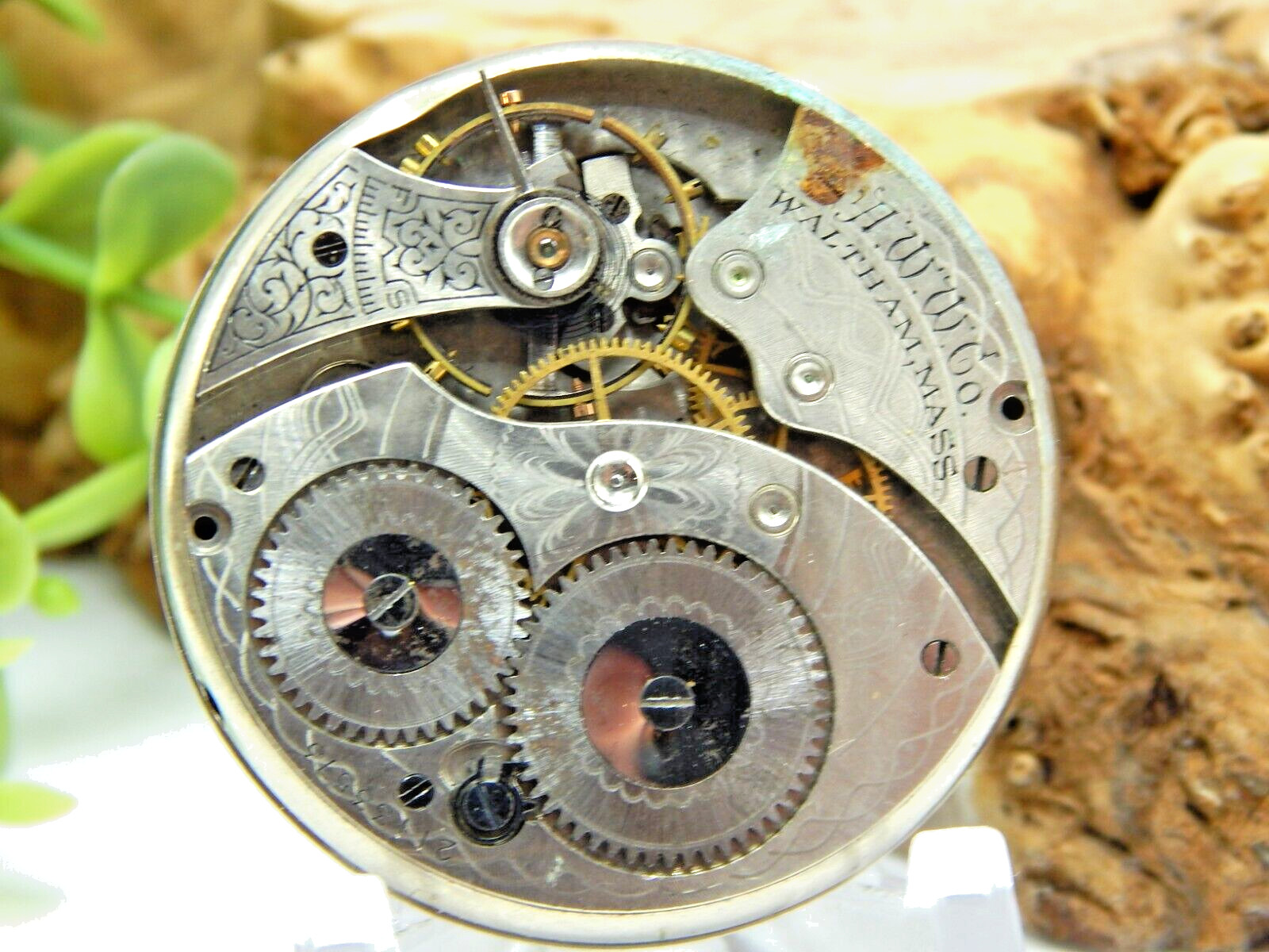 Antique Pocket watch movement Waltham Grade 210 M 1894 12S 7J OF circa 1917 WWI