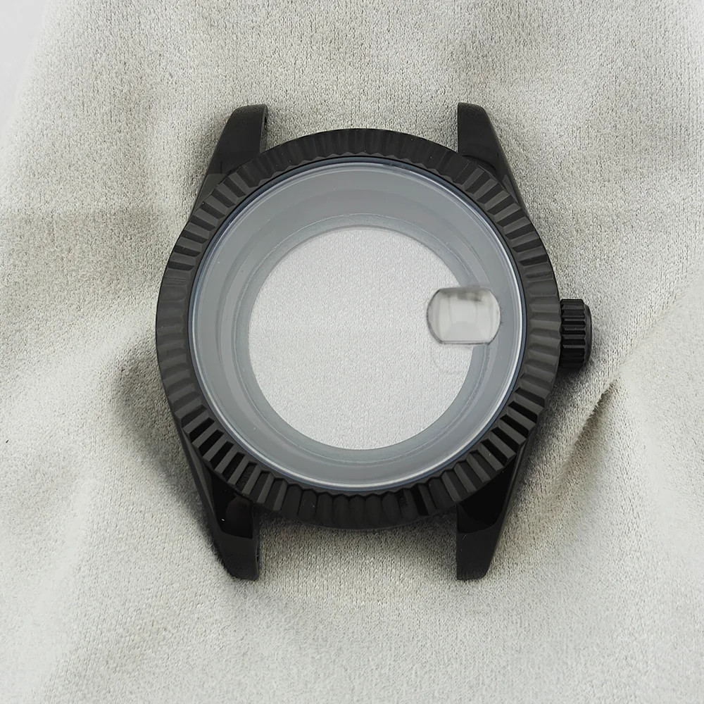 Watch Case 36mm 41mm Steel Sapphire Glass Fits for NH34 NH35 NH36 28.5 Dial