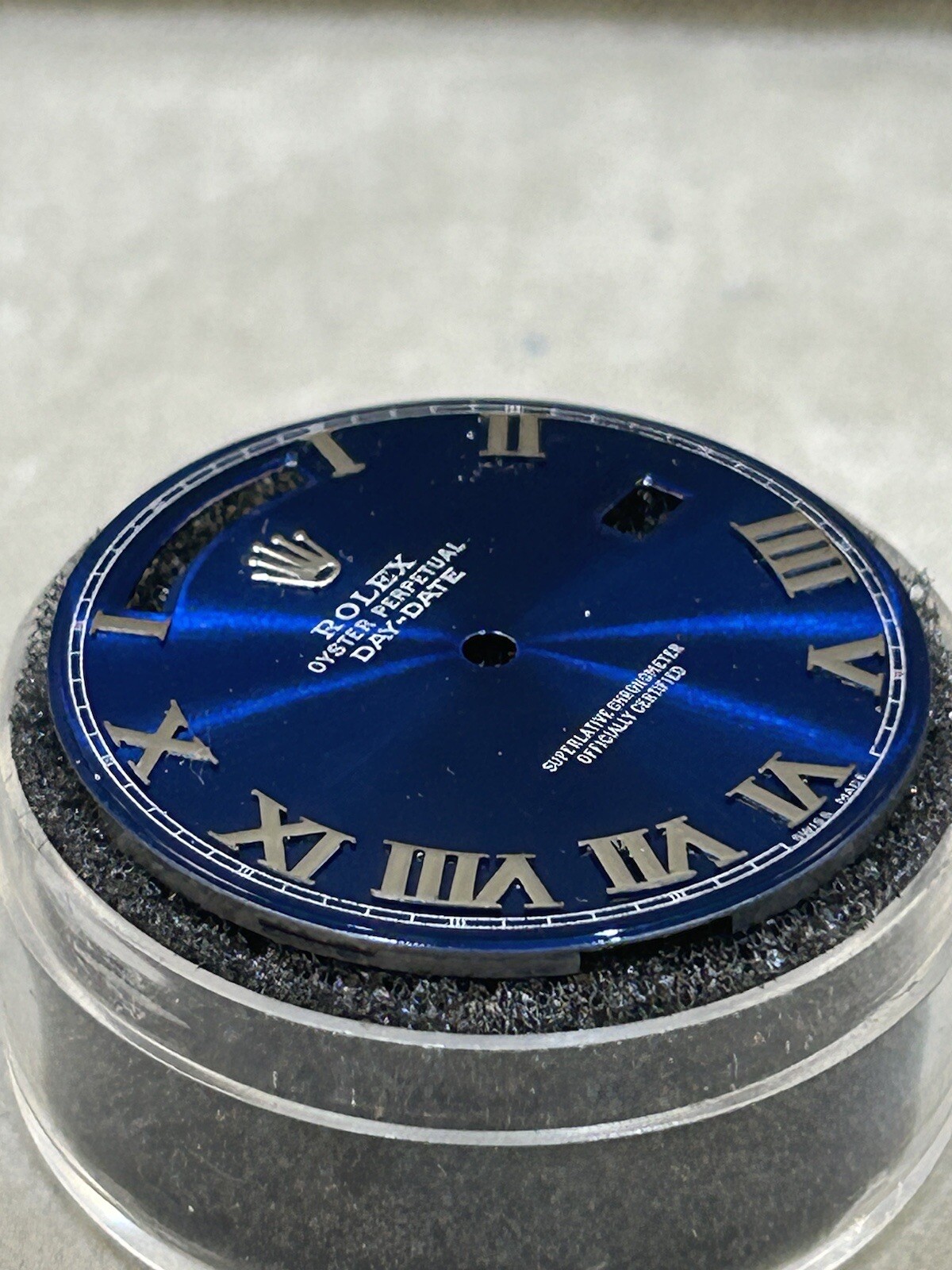 Rolex Day Date 40mm Watch Custom Blue Roman Dial For Model 228239