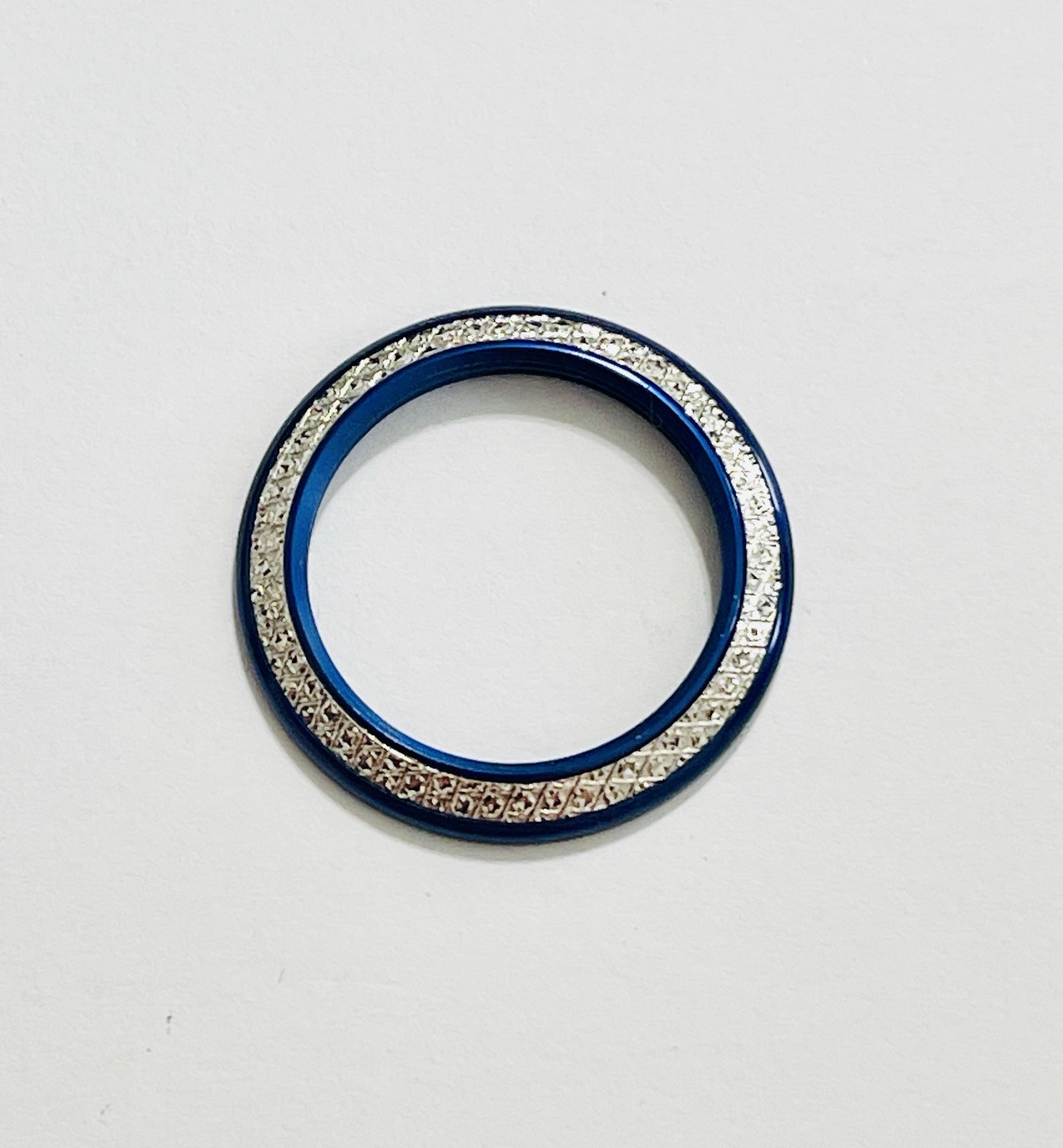 BLUE DIAMOND CUT GUCCI BEZEL FOR VINTAGE GUCCI BEZEL WATCH 1100L 1200L 11/12.2