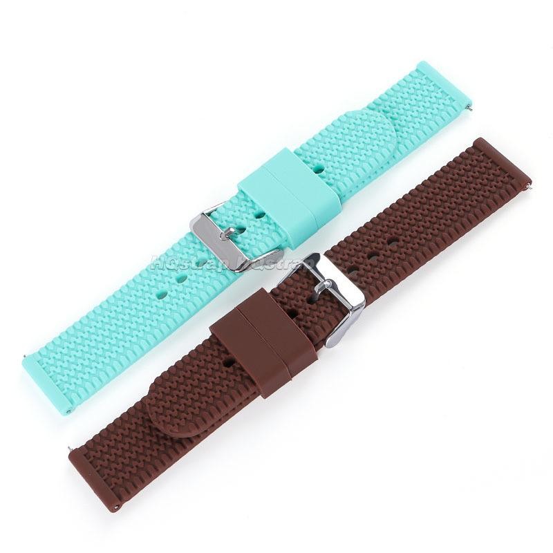 Rubber Soft 18mm 20mm 22mm Silicone Band Strap for Rolex for Smartwatch Bracelet