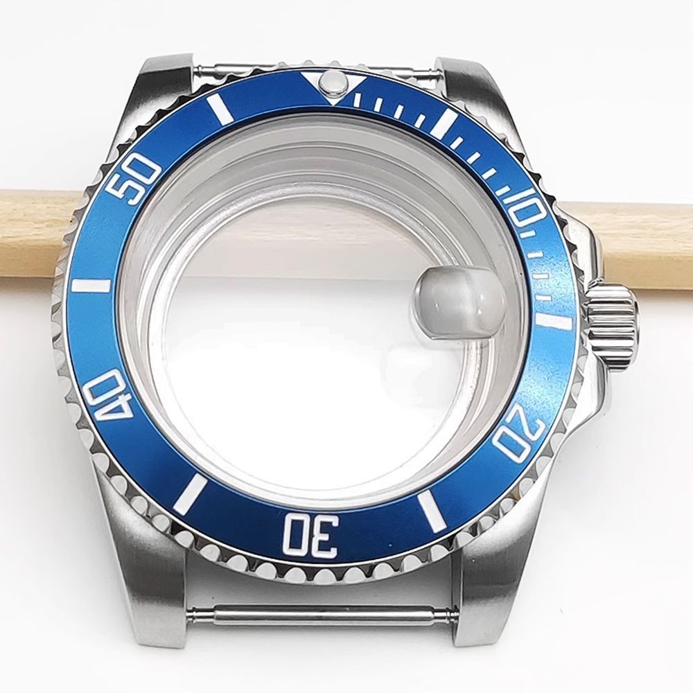 40mm Blue Steel Watch Case For Seiko NH35 NH36 4R35 4R36 Movement 28.5mm Dial