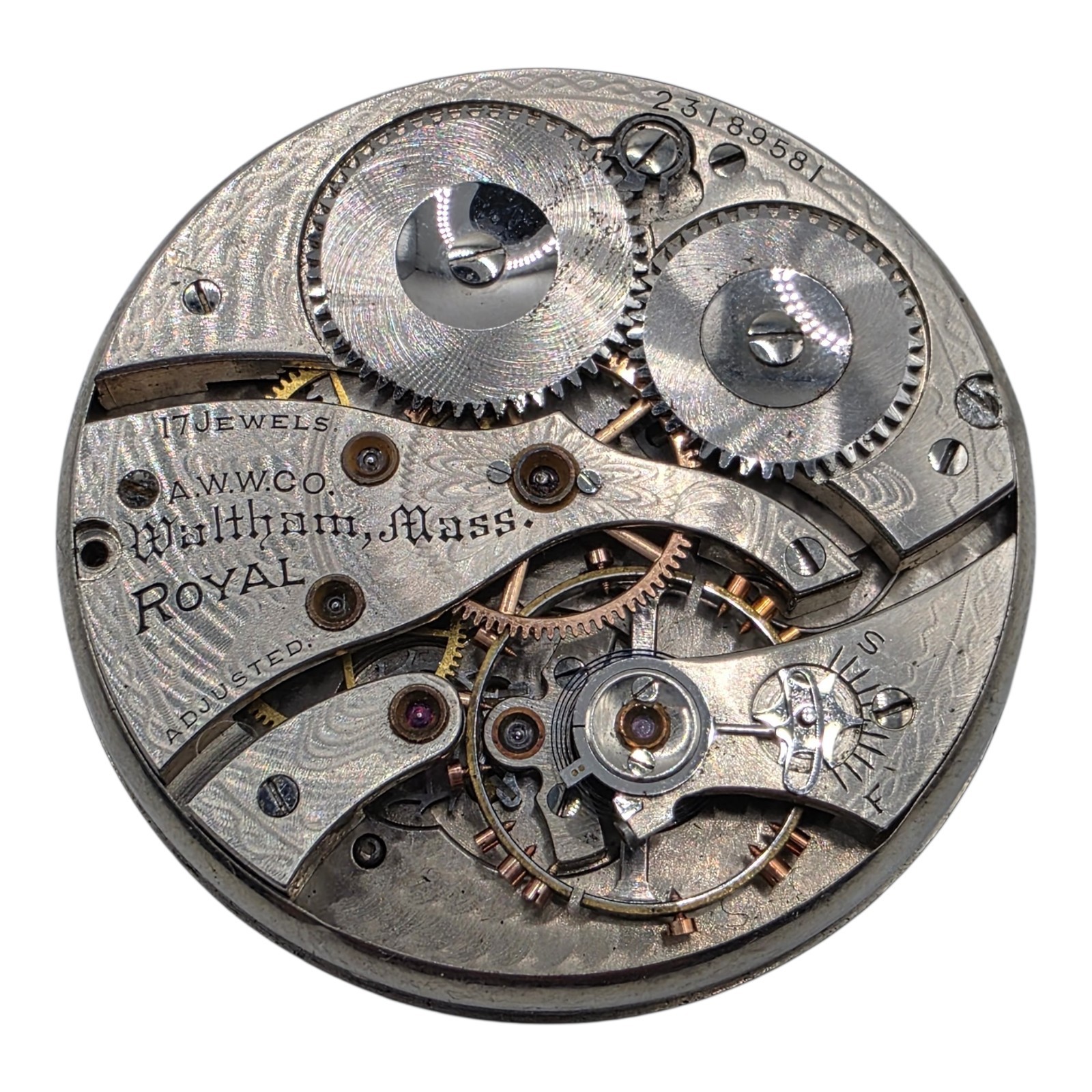 Waltham Royal Size 12 17J Grade 620 Mechanical Watch Movement 23189581 Lot 404