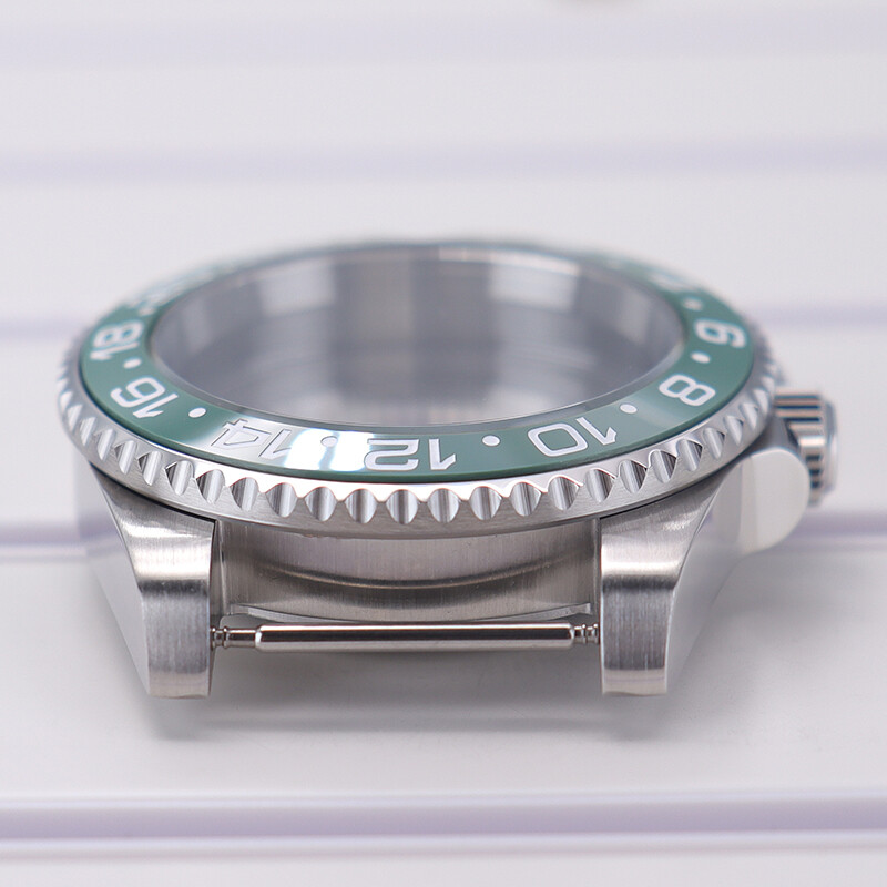 40mm Silver Brushed Watch Case Glass back For Seiko nh35 36 Movement 28.5mm Dial