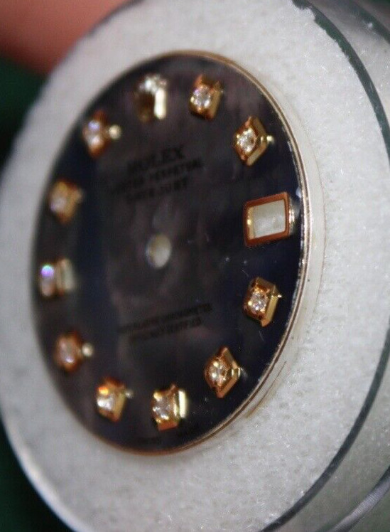 Rolex Datejust Dial Custom Made Dark Mother of Pearl & Diamonds 178273 178278
