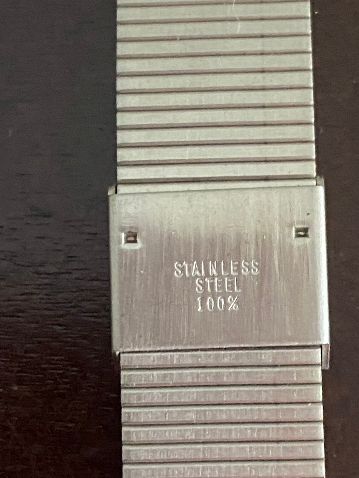 VINTAGE N.O.S. STAINLESS STEEL 20MM ADJUSTABLE WRIST WATCH BAND ONLY