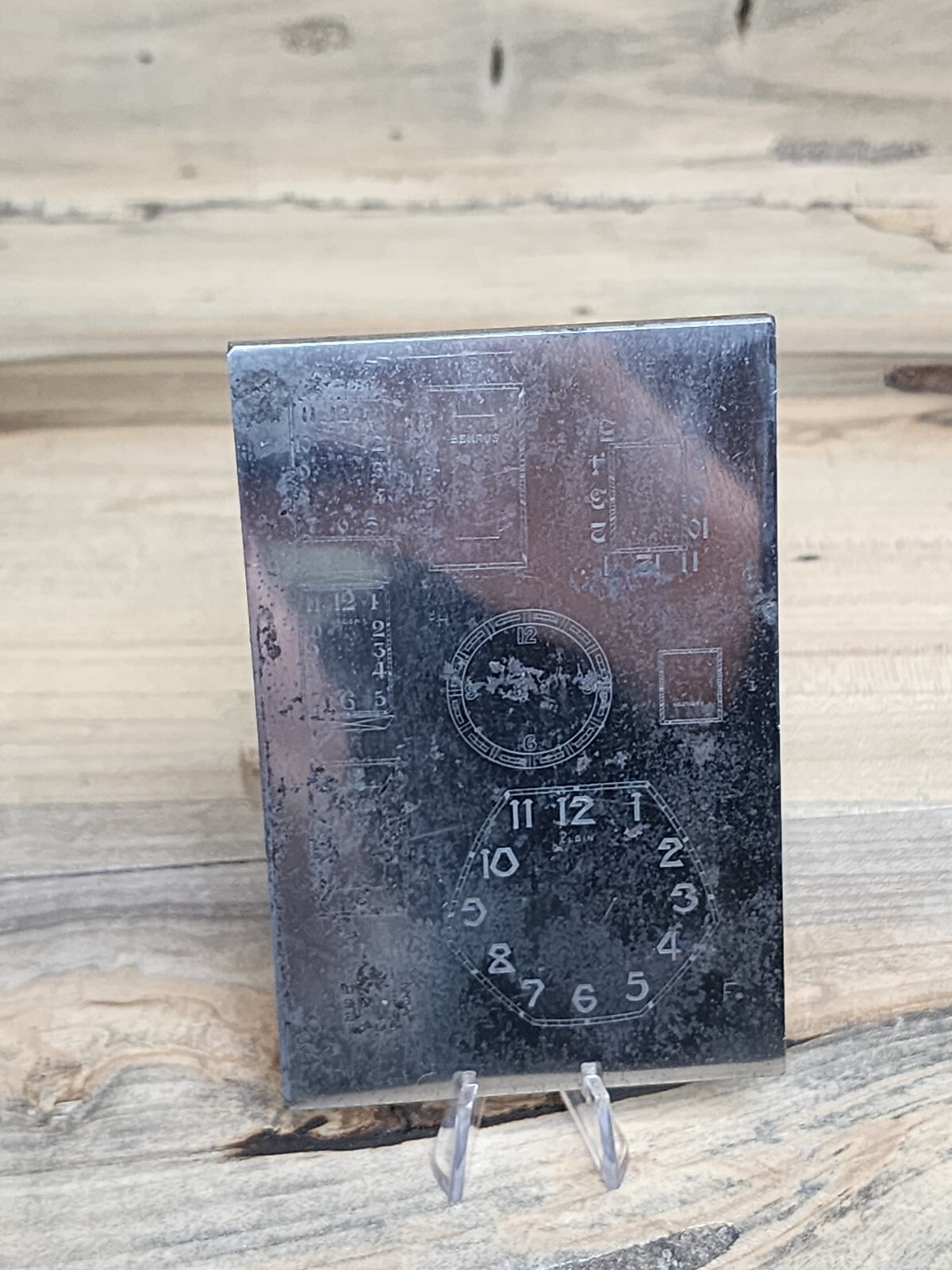 Vintage Multi Dial Printing Plate Benrus Gruen Hamilton Elgin Waltham T989