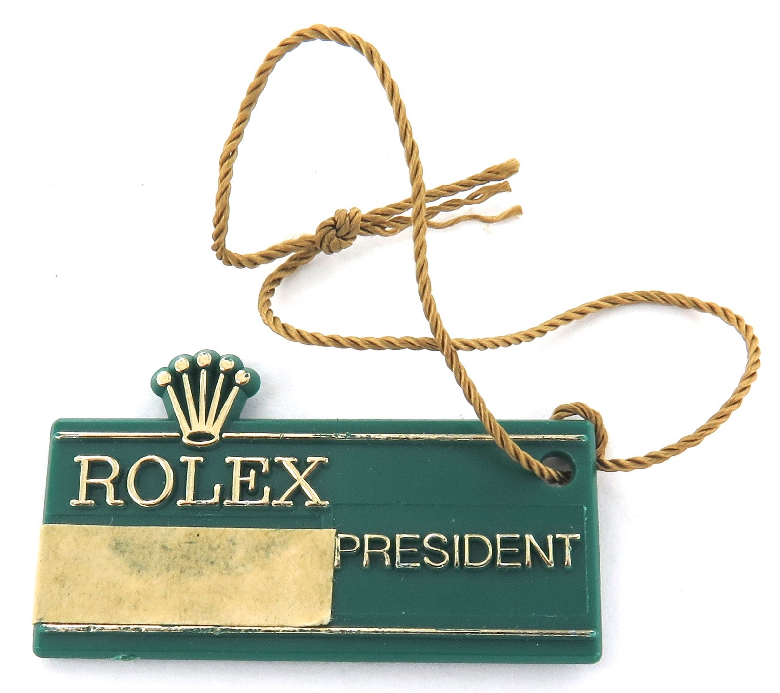 .SCARCE 1982 OBSOLETE / OLD STYLE ROLEX PRESIDENT 30J GREEN TAG.
