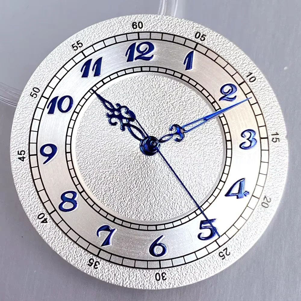 Tandorio 33.5mm Matte White Rose NH35 Watch Mod Dial For NH35 NH36 PT5000
