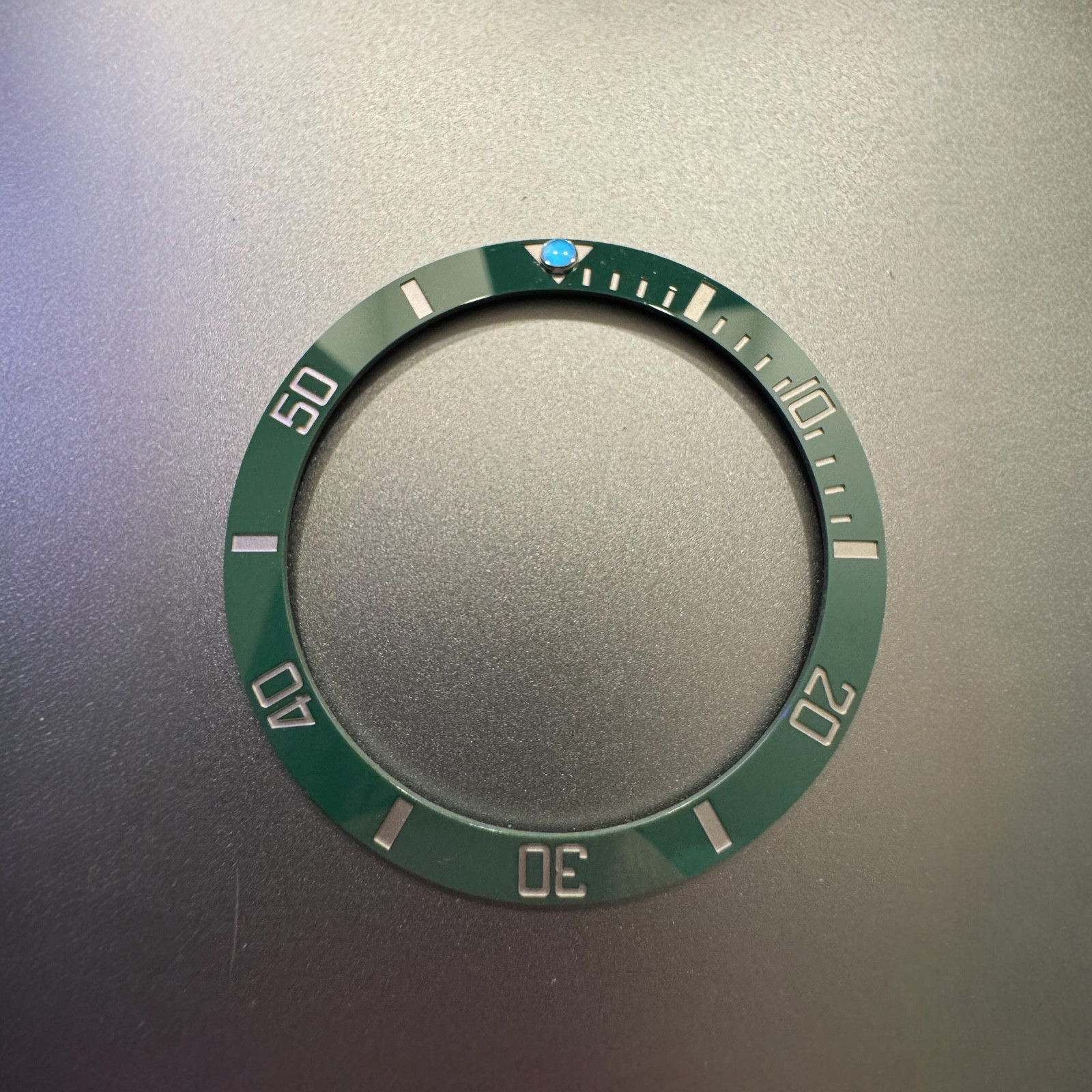 Custom Made Green Watch Bezel Insert Fits Submariner 40 mm Rolex Hulk 116610LV