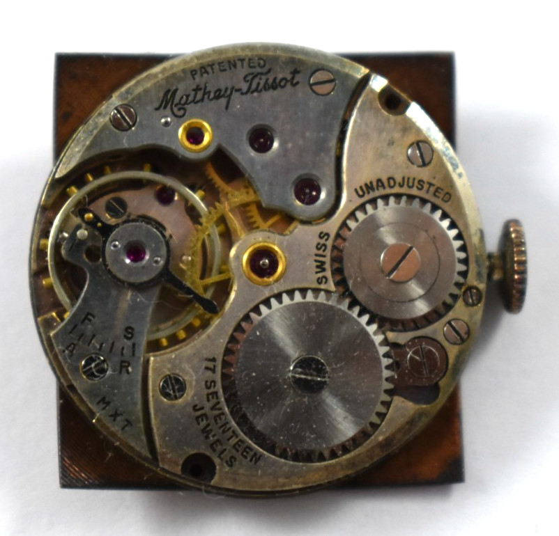 Vintage Swiss Made Mathey Tissot Mechanic 17J Wrist Watch Movement lot.wi