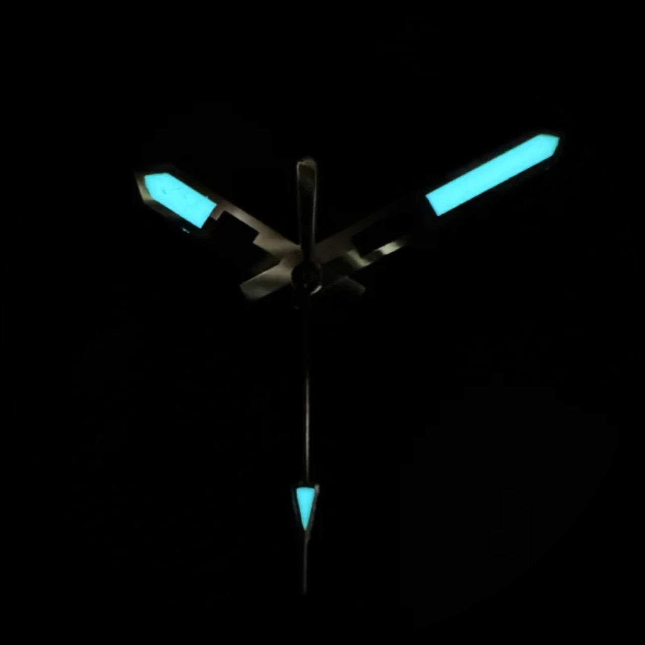 Watch Hands C3 Bgw9 Green Blue Luminous For Nh35 Nh36 Movement 28.5mm
